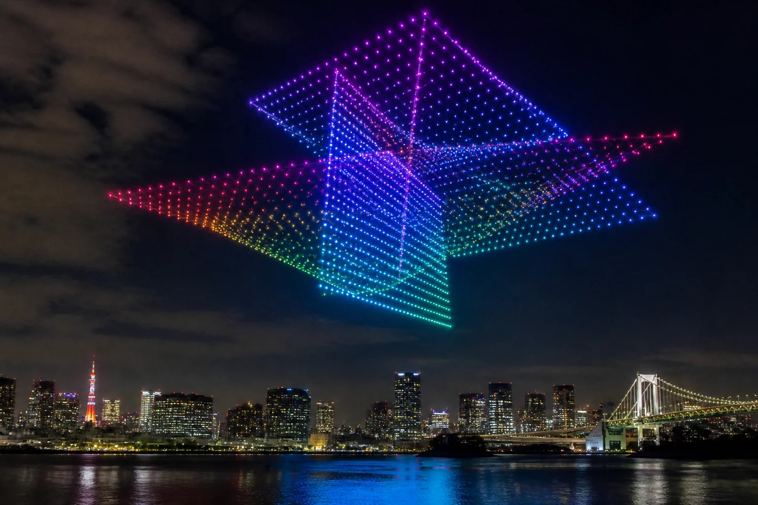 Spectacle de drones spectaculaire au-dessus de Manchester